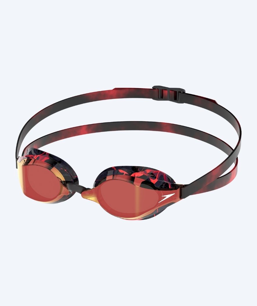 Speedo Elite Schwimmbrillen - Fastskin Speedsocket 2 Mirror - Schwarz/rot (Limited 2026)