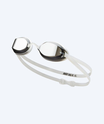 Nike Elite Schwimmbrillen - Legacy Comfort Mirror - Weiß/silber