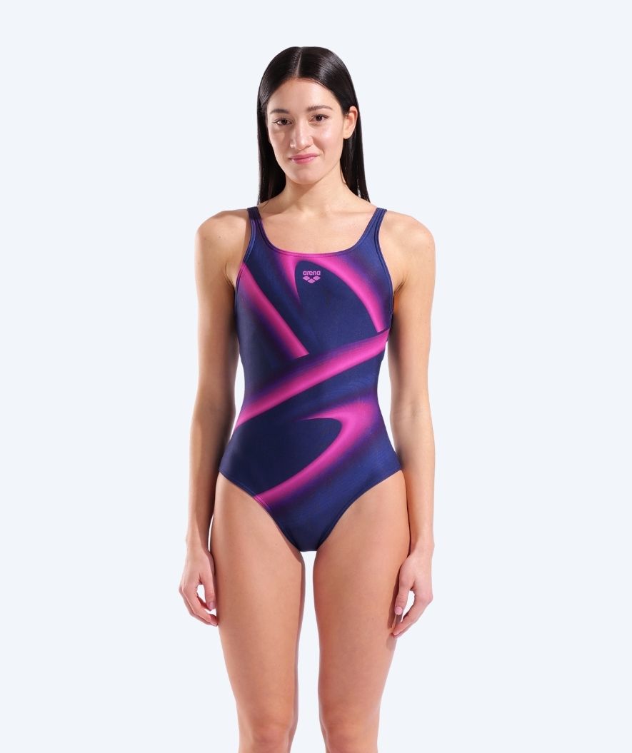 Arena Badeanzug für Damen - Flash - Dunkelblau/Rosa