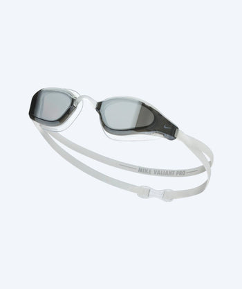 Nike Elite Schwimmbrillen - Valiant Pro Mirror - Weiß/silber