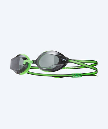 TYR Schwimmbrille für Junioren - Blackops 140 EV - Grün/schwarz (Smoke Scheiben)