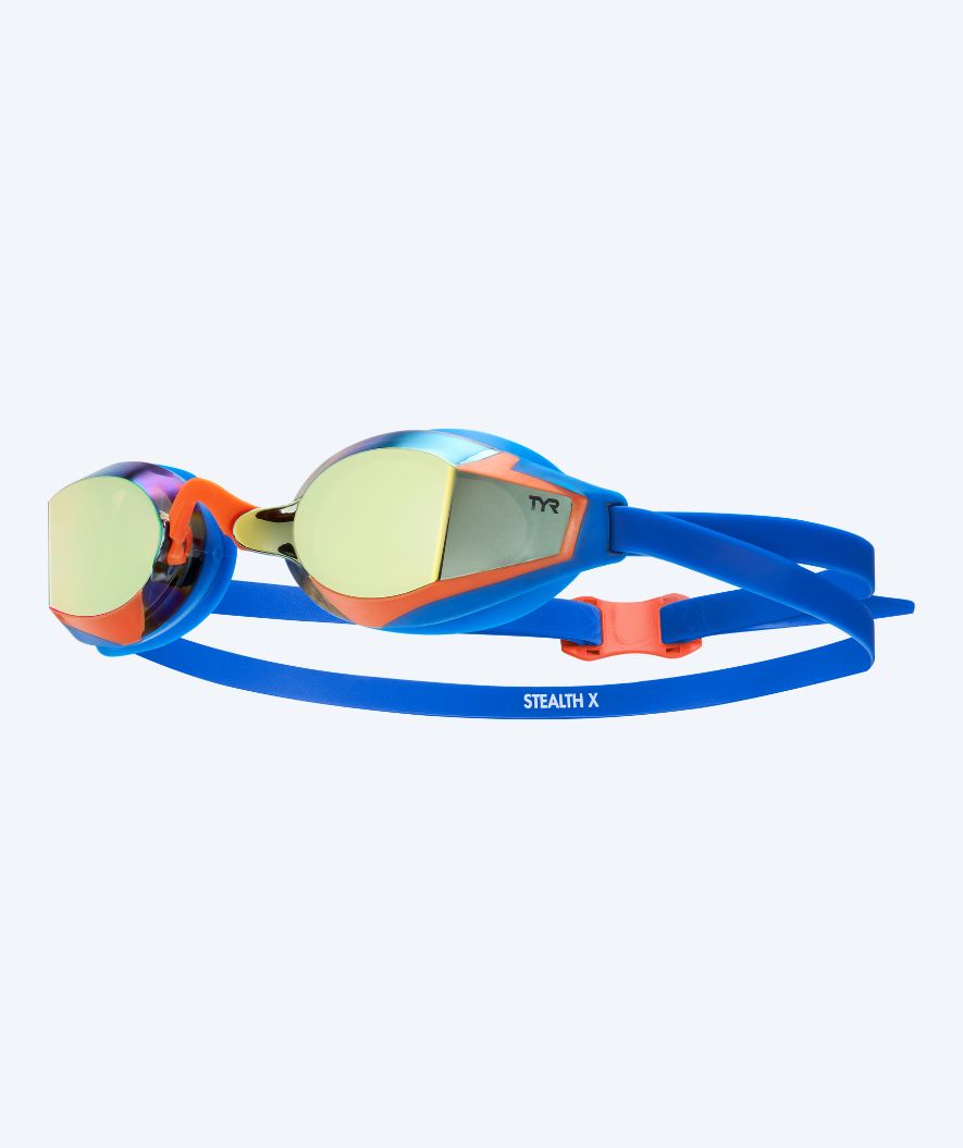 TYR Schwimmbrille - Stealth X Mirrored - Dunkelblau/Gold