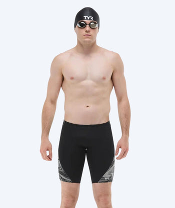 TYR lange Badehose für Herren - Blade Splice Olea - Schwarz