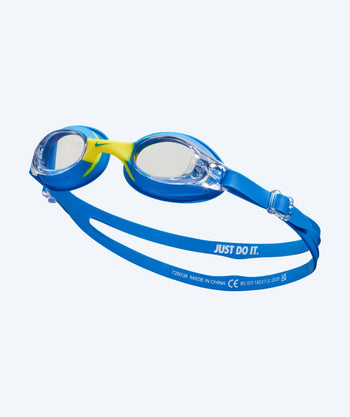 Nike Schwimmbrille für Kinder - Lil' Swoosh - Blau/gelb