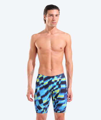 Arena Wettkampf Badehose für Herren - Carbon Air 3 - Grün/dunkelblau (Limited 2026)