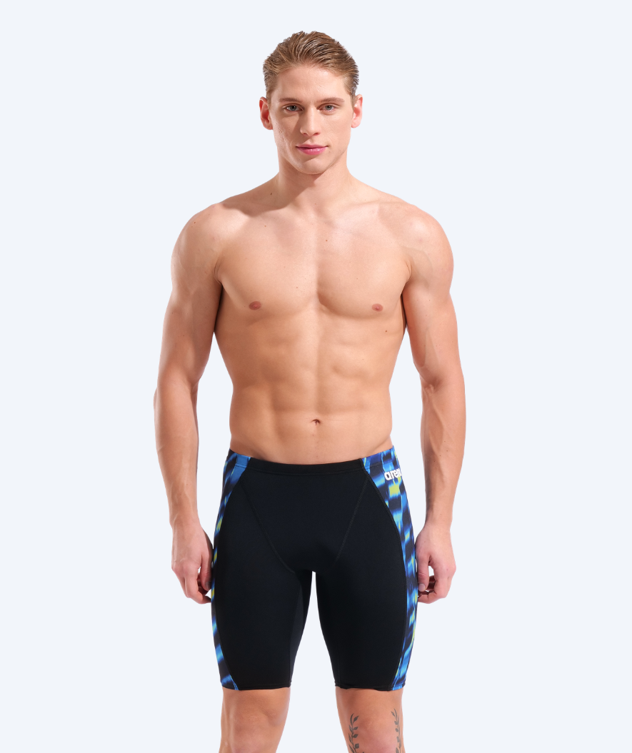 Arena lange Badehose für Herren - Wave Swim - Schwarz/mehrfarbig (Limited 2026)