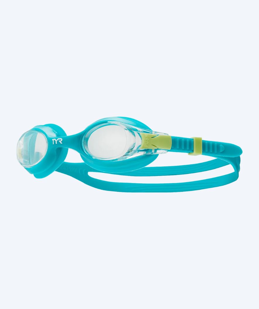 TYR Schwimmbrille für Kinder - Swimple - Türkis/klar