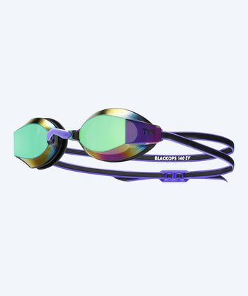 TYR Schwimmbrille für Damen - Blackops 140 EV Mirrored - Lila/grün