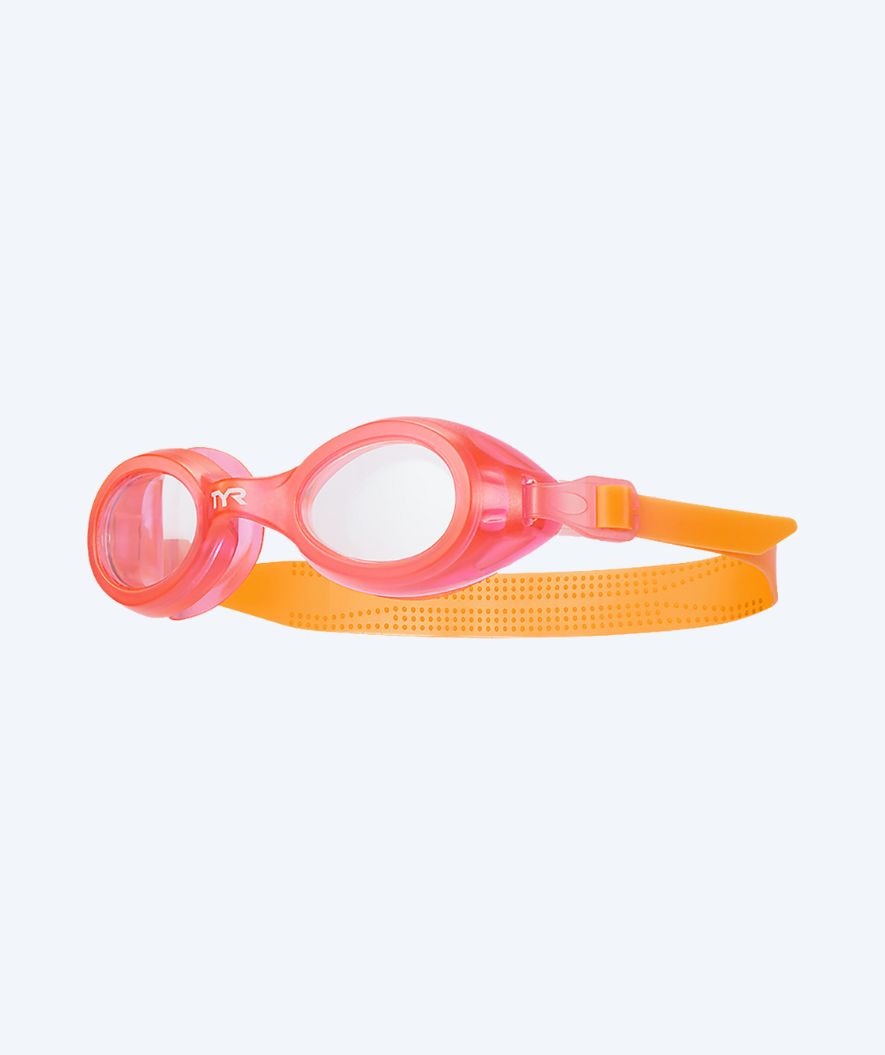 TYR Schwimmbrille für Kinder - Aqua Blaze - Orange/Hellrosa