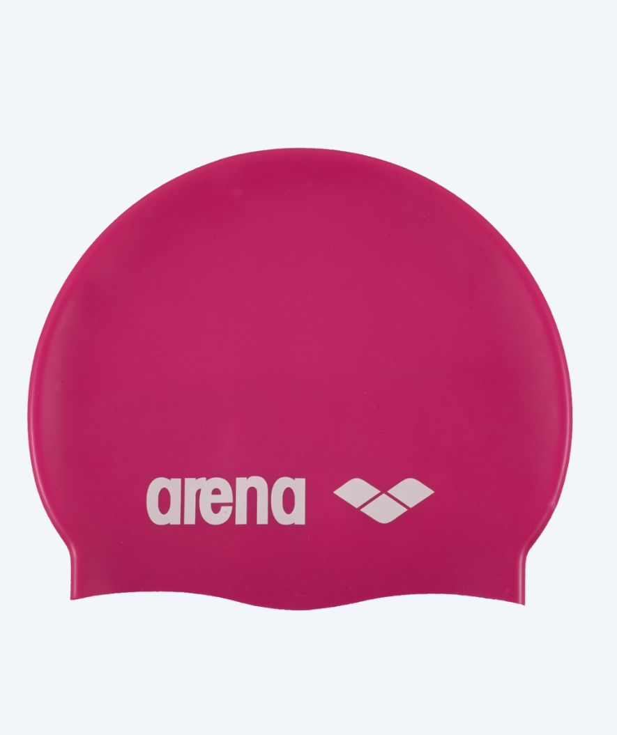 Arena Badekappe - Classic Silicone - Rosa/weiß