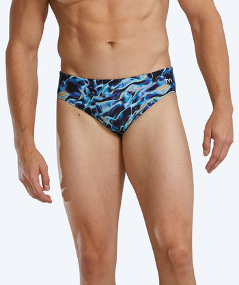 TYR Badeslip für Herren - Durafast Elite Energia - Blau