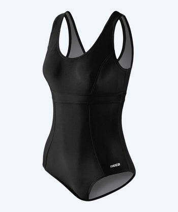 Beco Badeanzug mit Stützträgern für Damen - Beach Babe - Schwarz