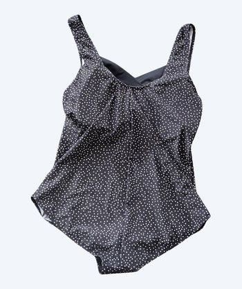 Mirou Badeanzug für Damen in große Größen - 1580s - Schwarz/prikket