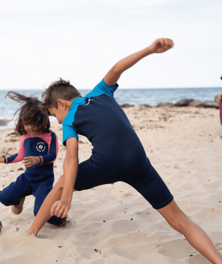 Watery UV Neoprenanzug für Kinder - Calypso Shorty - Donkerblau