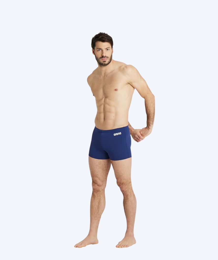 Arena Trunks für Herren - Team Solid - Donkerblau/Weiß