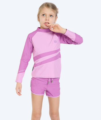 Watery UV Shirt für Kinder - Manami Langarm Rashguard - Atlantic Purple