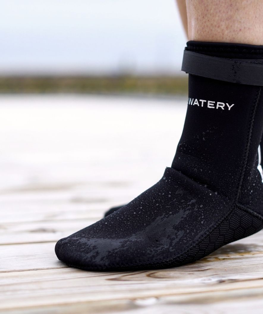 Watery Neoprenset - Thermal Reptile (3 mm) - Schwarz/Silber
