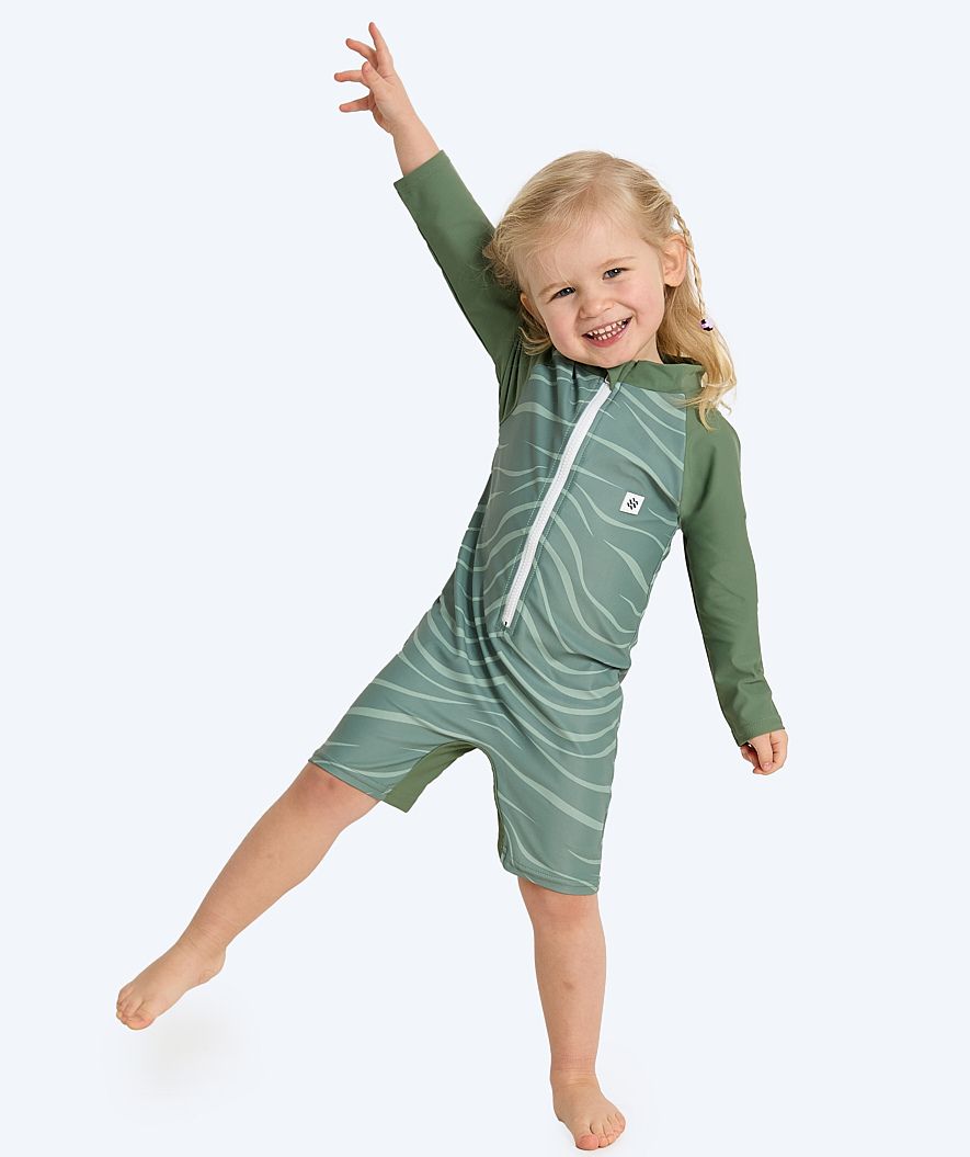 Watery UV Anzug für Kinder - Fjord Langarm Rashguard - Grün