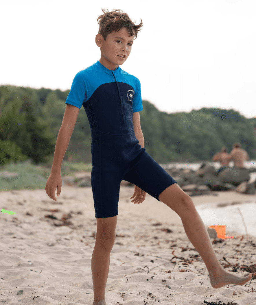 Watery UV Neoprenanzug für Kinder - Calypso Shorty - Donkerblau
