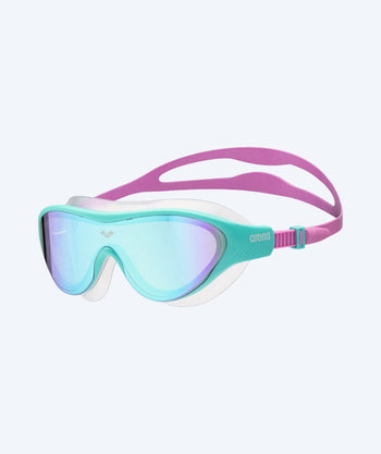 Arena Schwimmmaske für Kinder (6-12) - The One - Türkis/lila (Mirror Scheiben)