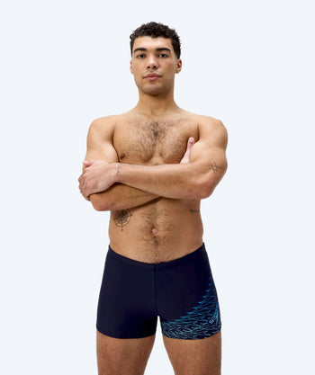 Speedo Aquashorts für Herren - Medley Logo - Dunkelblau/Hellblau