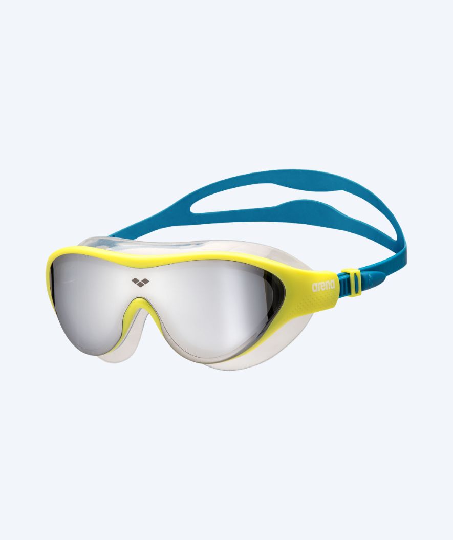 Arena Schwimmmaske für Kinder (6-12) - The One - Gelb/Silber (Mirror Scheiben)