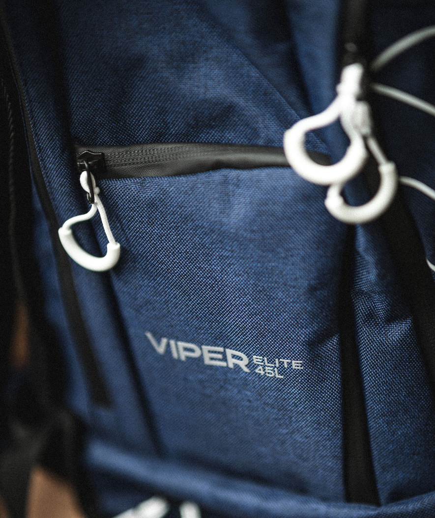 Watery Schwimmrucksack - Viper Elite 45L - Donkerblau/Weiß