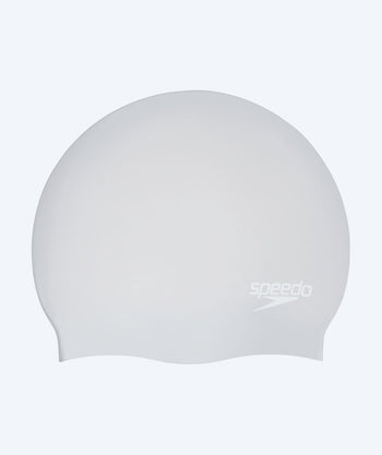 Speedo Badekappe für langes Haar - Silber/Weiß