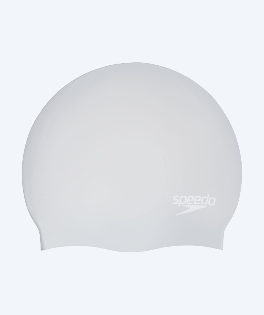 Speedo Badekappe für langes Haar - Silber/Weiß