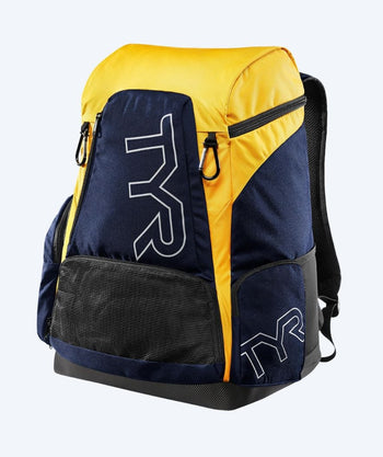 TYR Schwimmrucksack - Alliance Team 45L - Dunkelblau/Gelb