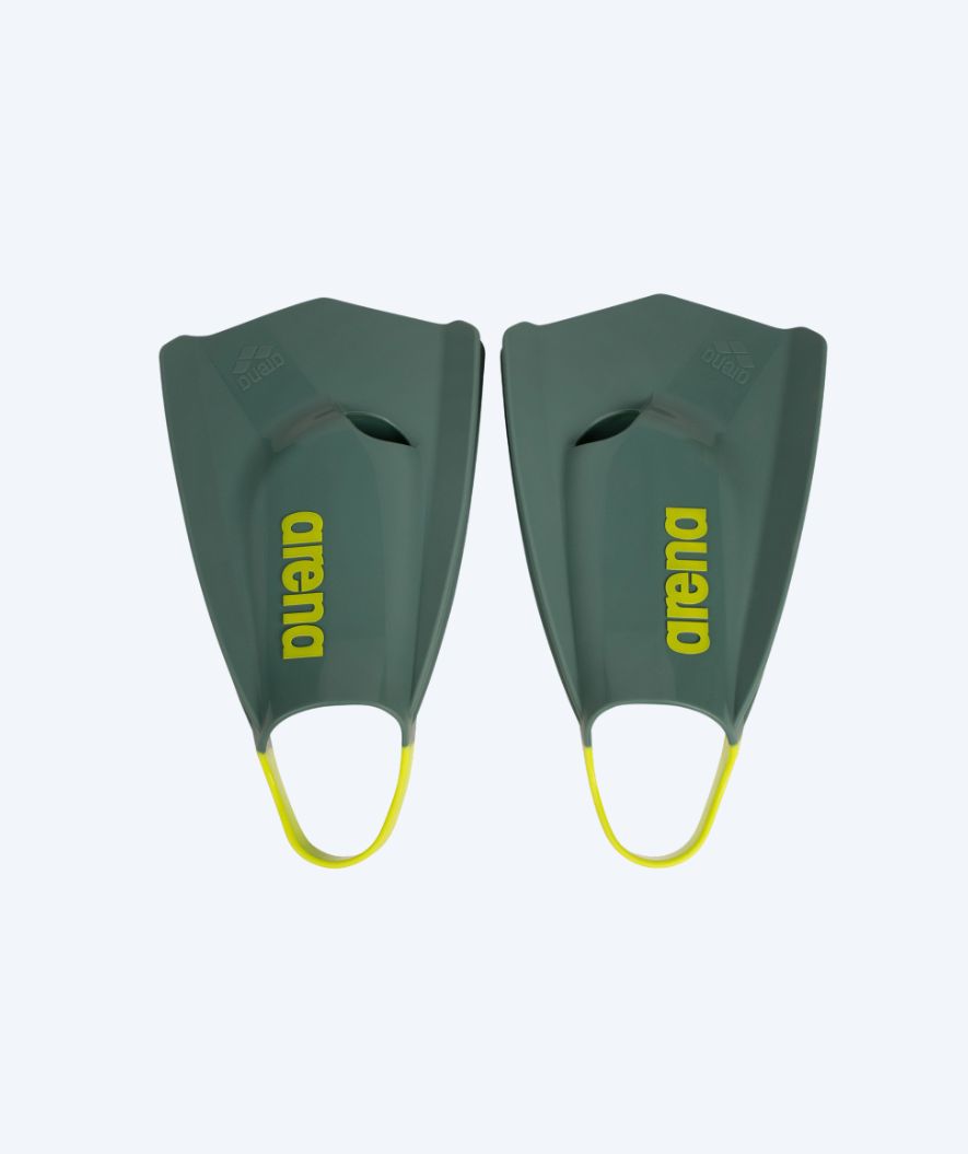 Arena Schwimmflossen - Powerfin Pro || - Dunkelgrün/Gelb (Limited 2026)