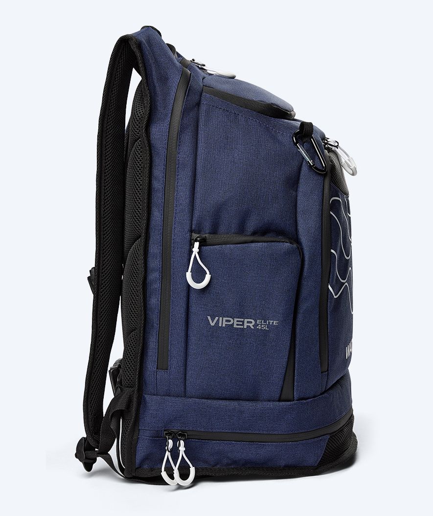Watery Schwimmrucksack - Viper Elite 45L - Donkerblau/Weiß