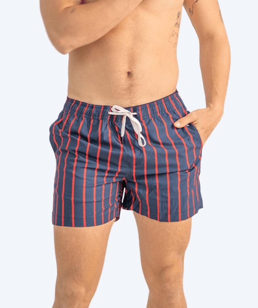 Watery Badeshorts für Herren - Marilla Eco - Donkerblau/Rot