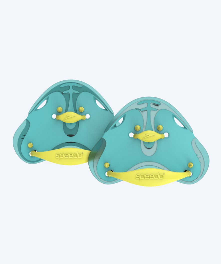 Speedo Finger Paddles - Biofuse - Türkis/Gelb