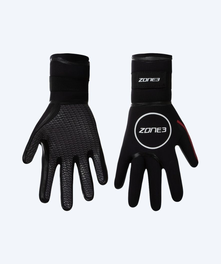 ZONE3 Neoprenhandschuhe - Heat-Tech (3.5mm) - Schwarz/Rot