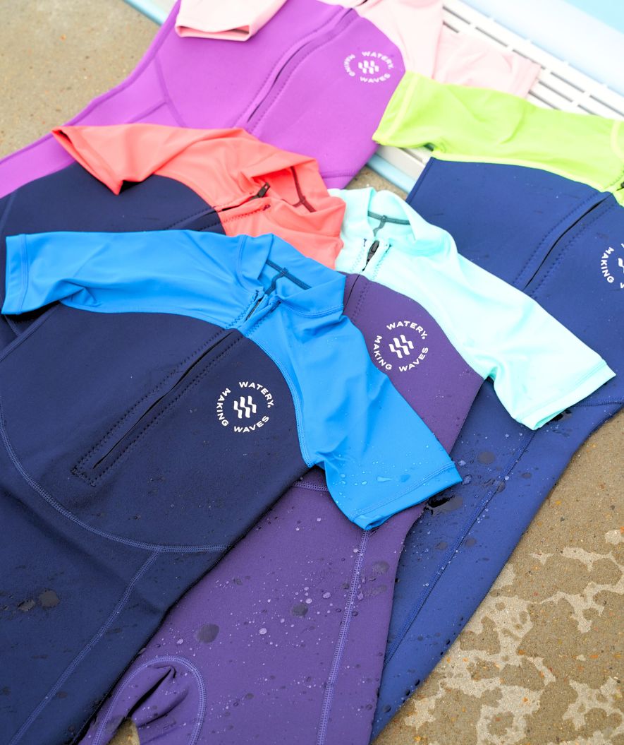 Watery UV Neoprenanzug für Kinder - Calypso Shorty - Donkerblau