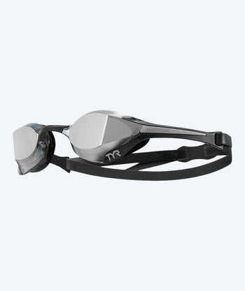 TYR Elite Schwimmbrillen - Tracer-X Elite Mirrored - Schwarz/silber