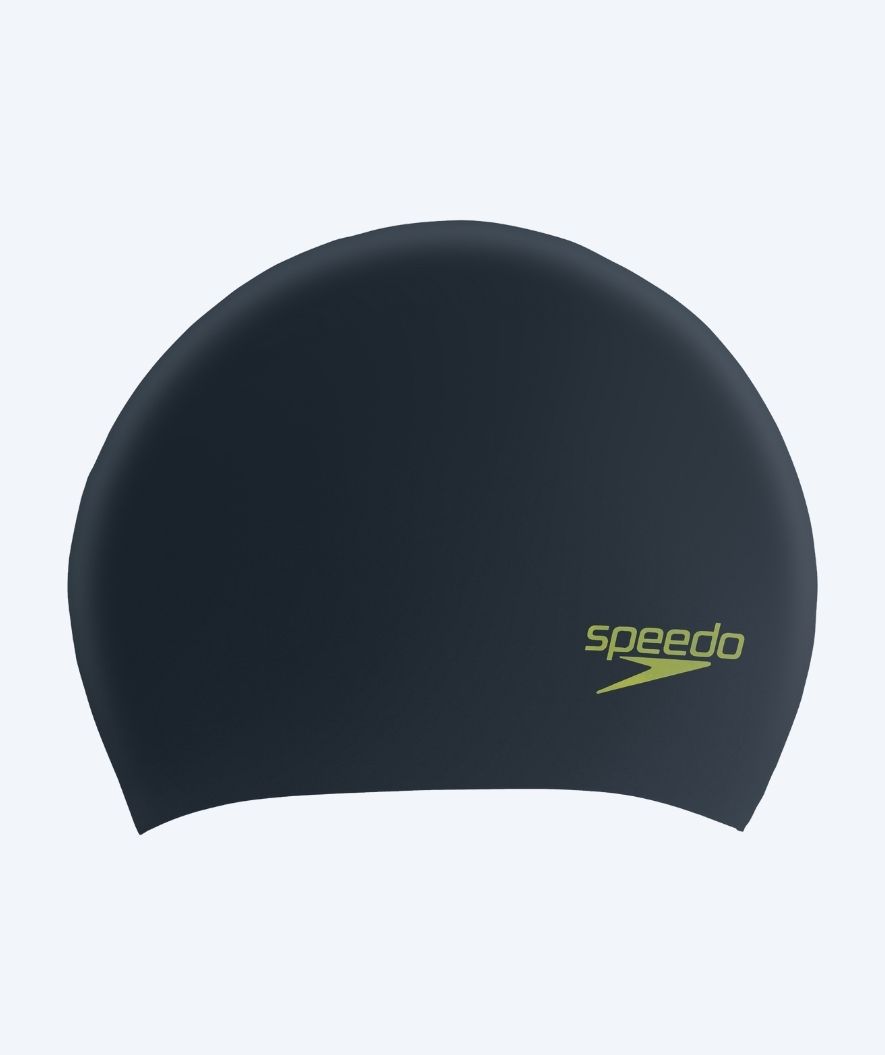 Speedo Badekappe für Junioren (6-16) - Plain - Schwarz/Grün