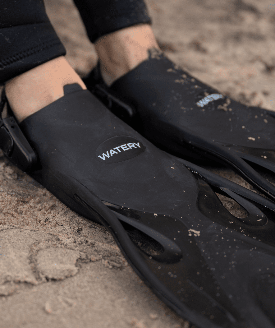 Watery Kurzflosse für Schwimmer - Fisher - Schwarz