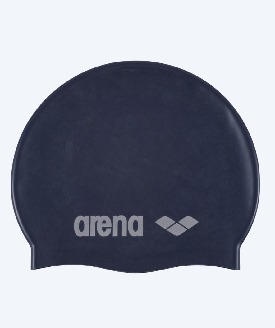 Arena Badekappe für Junioren (6-12) - Classic Silicone - Dunkelblau/grau