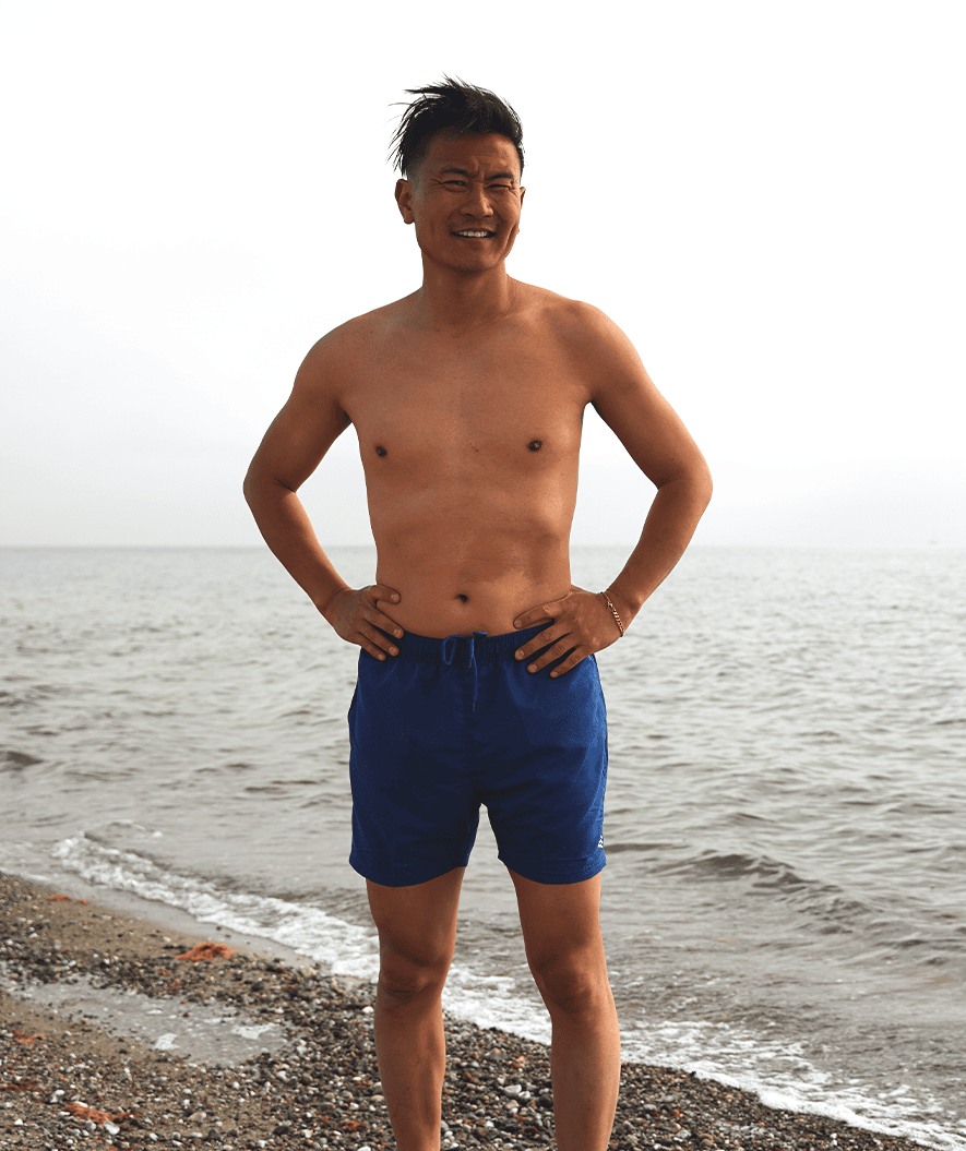 Watery Badeshorts für Herren - Waverly - Donkerblau
