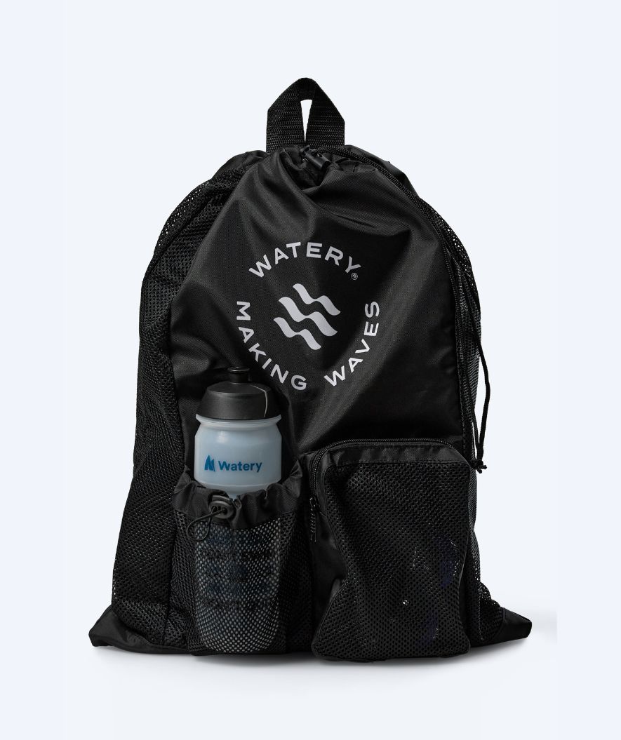 Watery Netzbeutel zum Schwimmen - Ultra Light 40L - Schwarz
