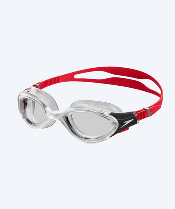 Speedo Schwimmbrille für Freizeitschwimmer - Biofuse 2.0 - Weiß/Rot