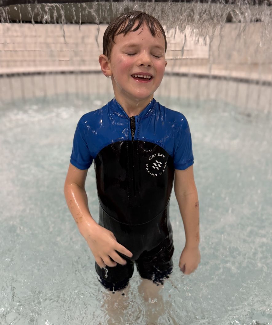 Watery UV Neoprenanzug für Kinder - Calypso Shorty - Donkerblau