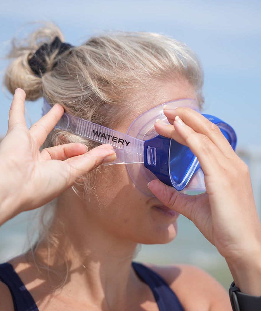 Watery Tauchmaske für Junioren (8-15) - Nerina - Blau/Blau