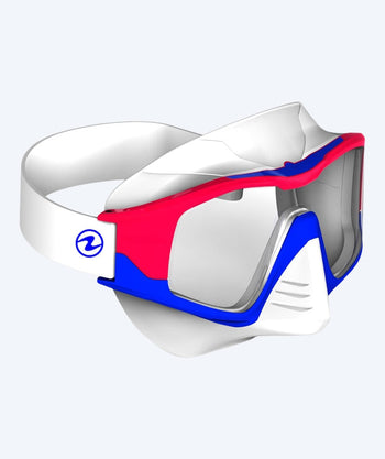 Aqualung Tauchmaske für Erwachsene - Vita - Blau/Rot