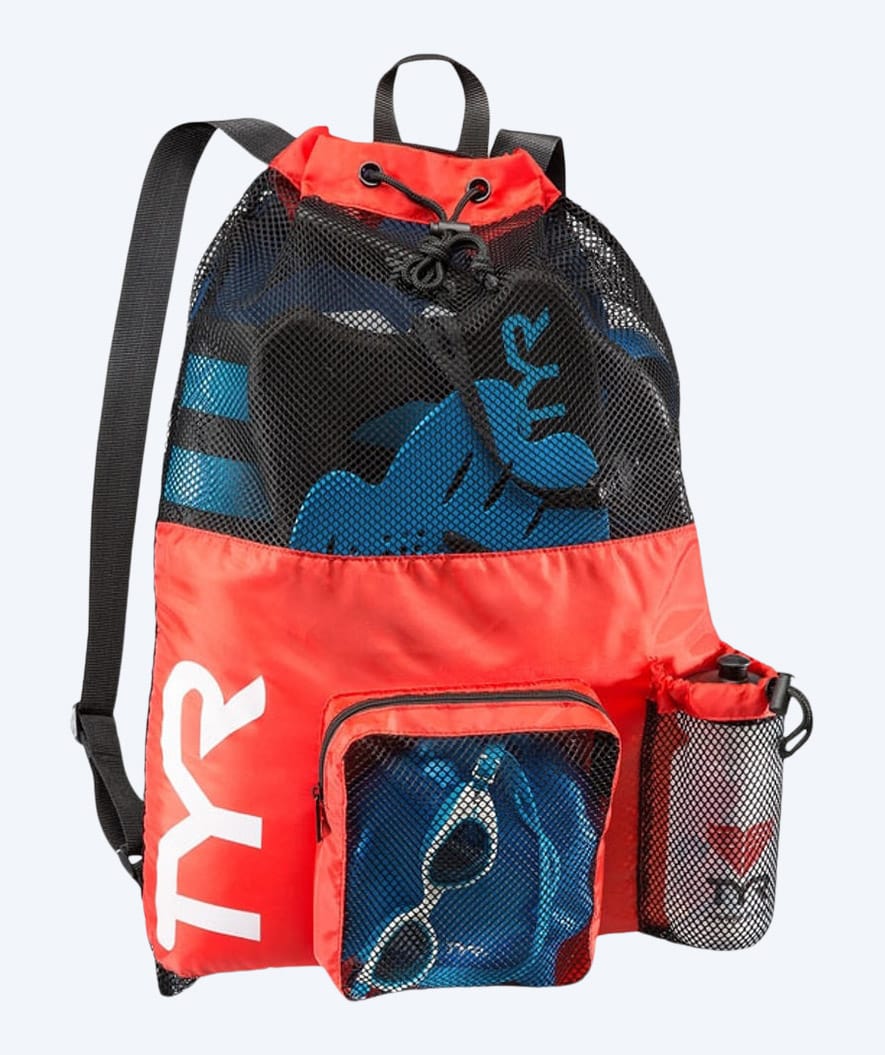 TYR Netzbeutel zum Schwimmen - Big Mesh Mummy 40L - Rot