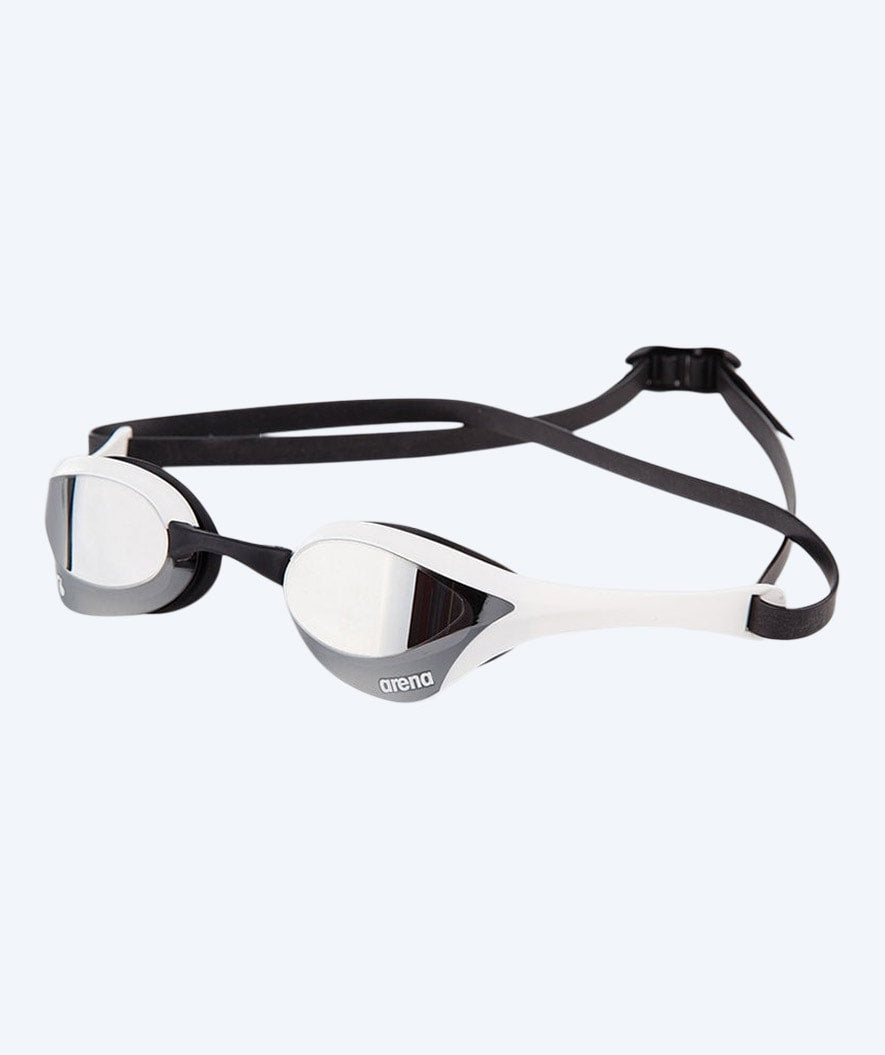 Arena Elite Schwimmbrillen - Cobra Ultra SWIPE Mirror - Weiß/Silber