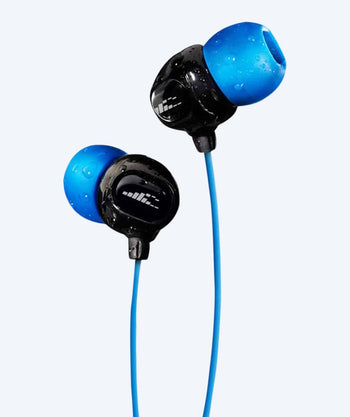 H2OAudio wasserdichte Kopfhörer - Surge S Plus - Lange Schnur - Blau