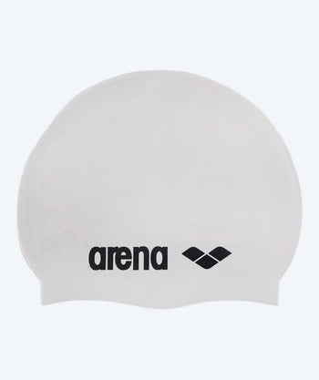 Arena Badekappe - Classic Silicone - Weiß/Schwarz